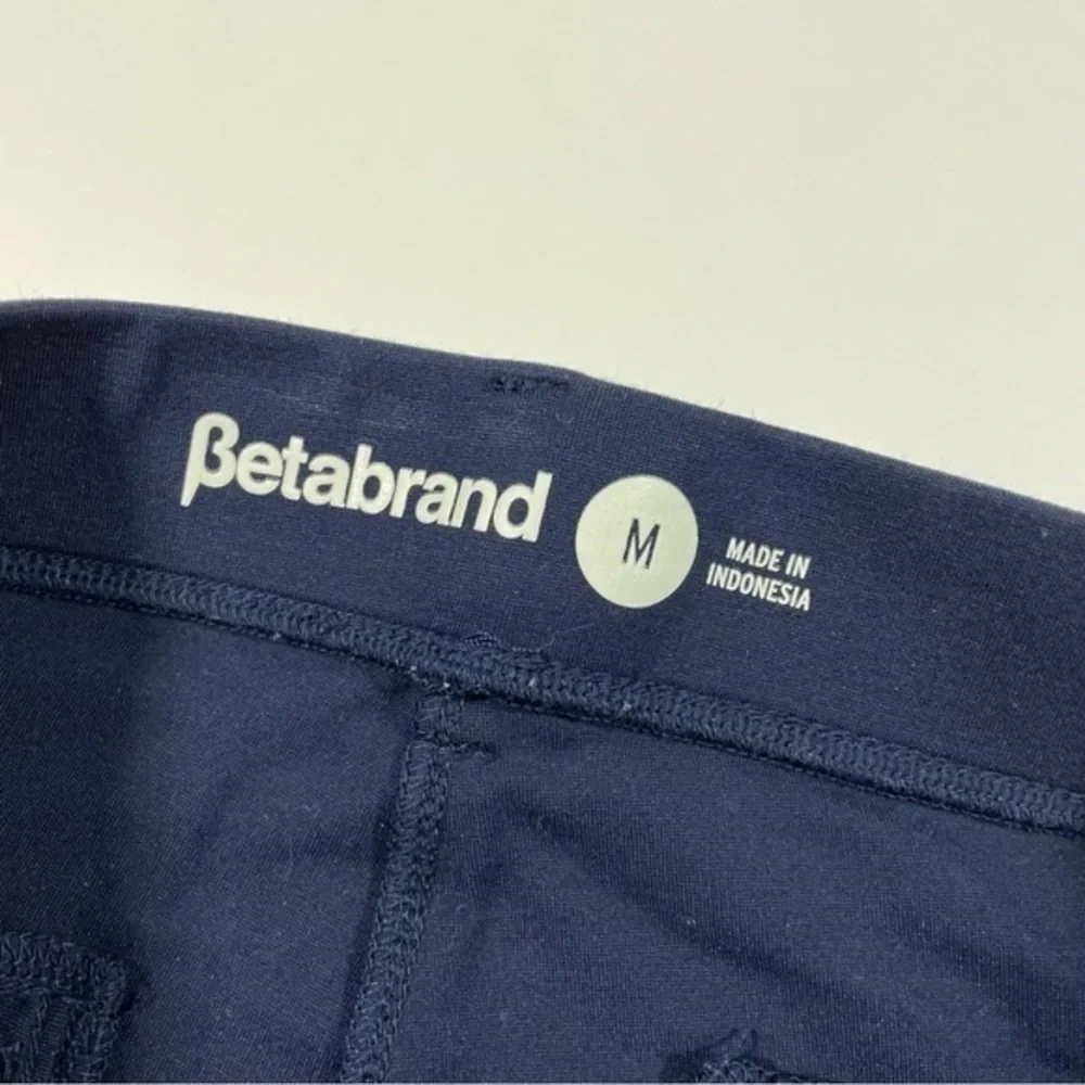 Betabrand Classic Straight Yoga Dress Pants Blue